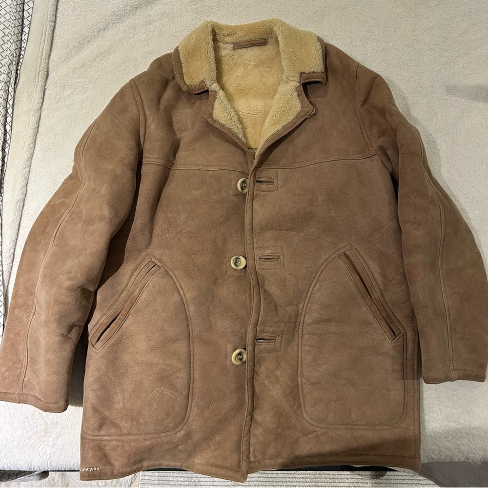 Vintage Abercrombie & Fitch Shearling Coat 42